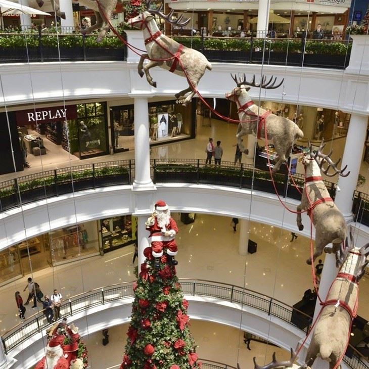 reindeer and sleigh decoration
