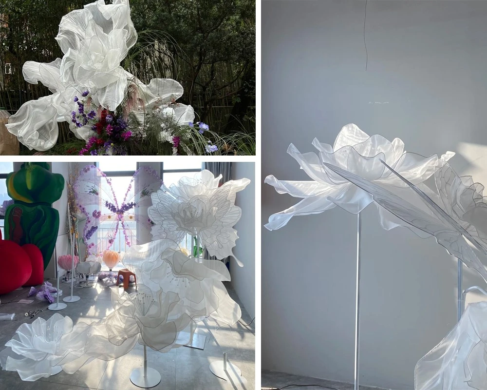 White Flower Wedding Backdrop Decor Made in China White Flower Wedding Backdrop Decor Made in China