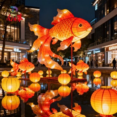 Awyr Agored Llusernau Pysgod Aur dal dwr